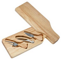 Wine & Cheese Set (Wine Bottle Shape) 3 Piece Tool Set